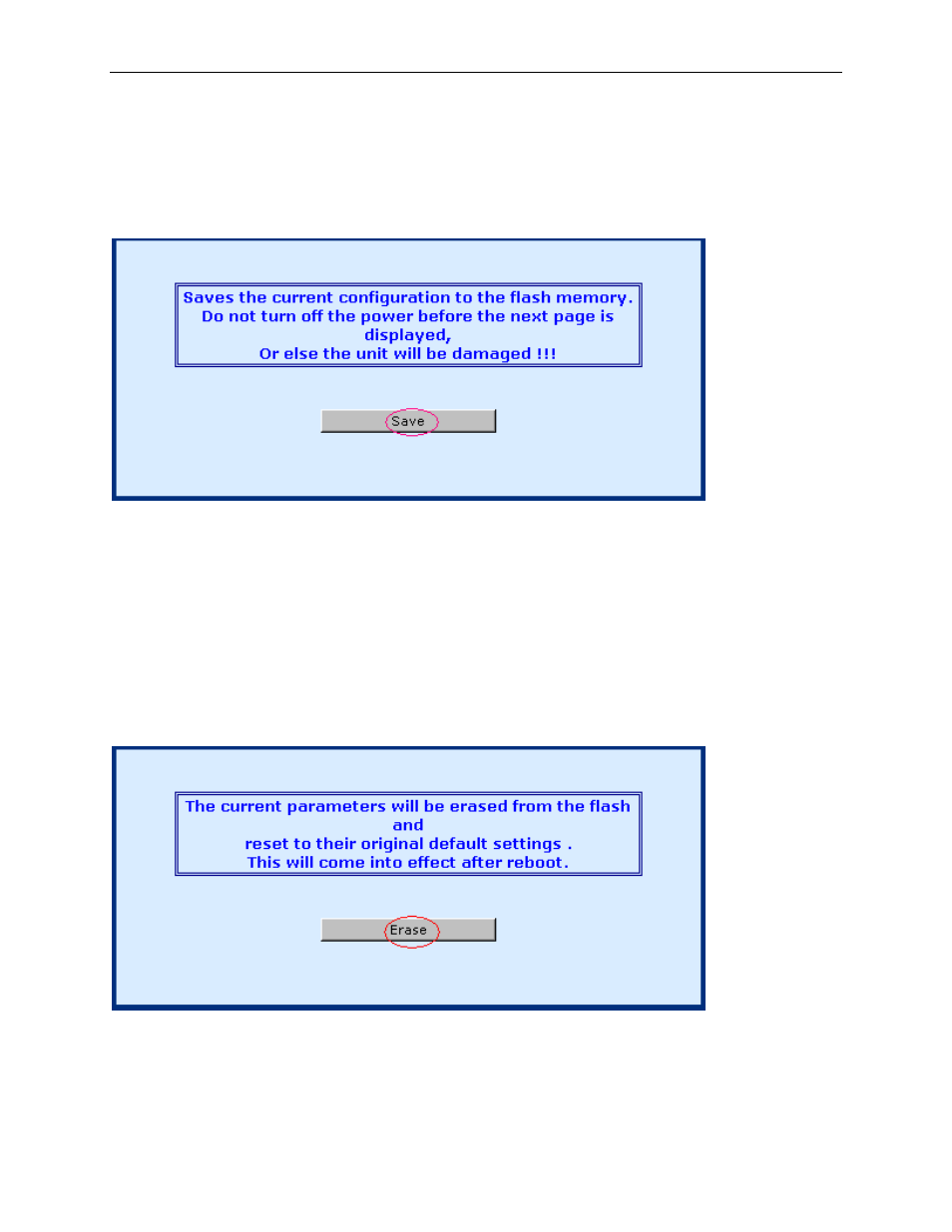 Save, Erase, Rase | Symbol Technologies 1813-A2-GB20-00 User Manual | Page 22 / 50
