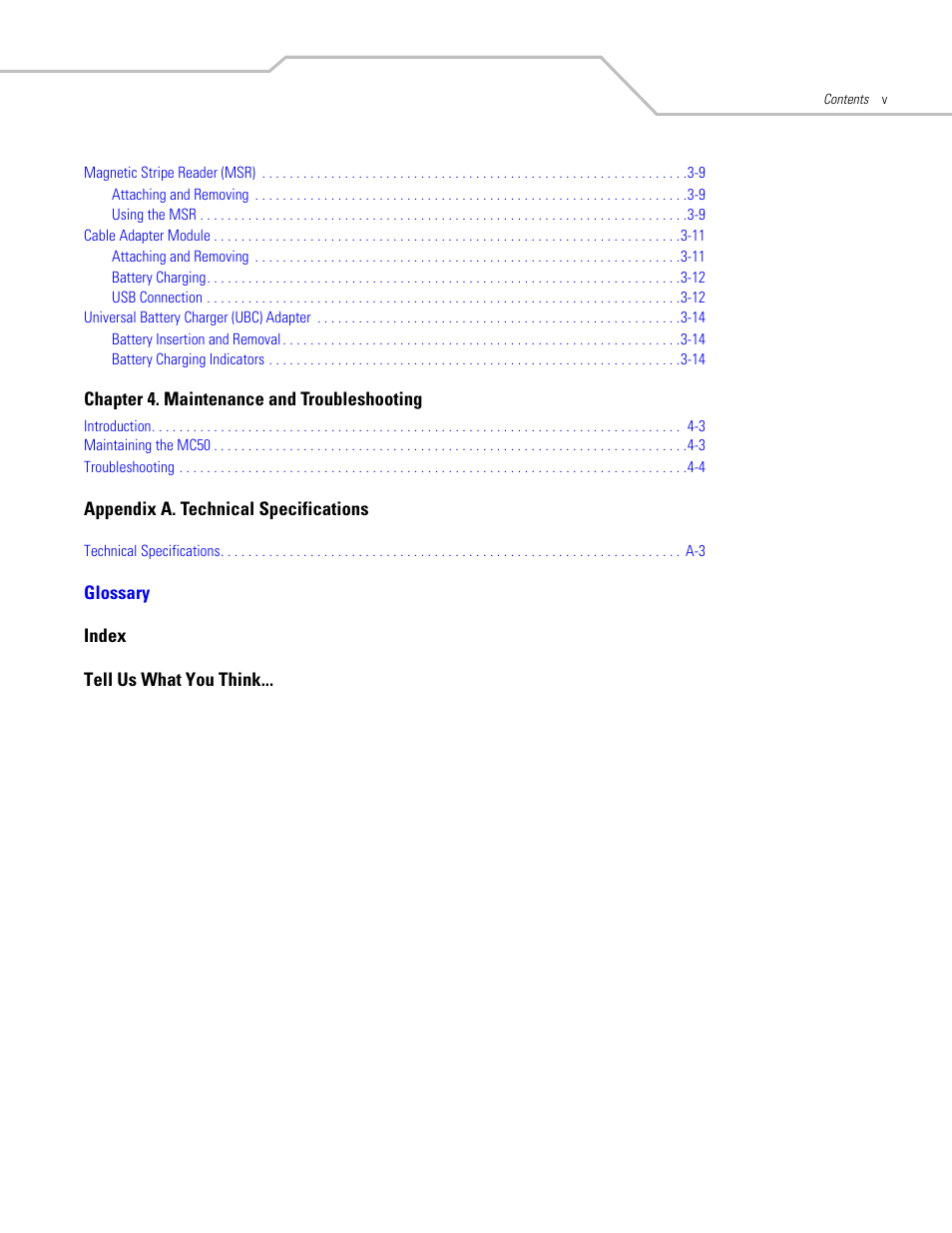 Symbol Technologies MC50 User Manual | Page 9 / 102