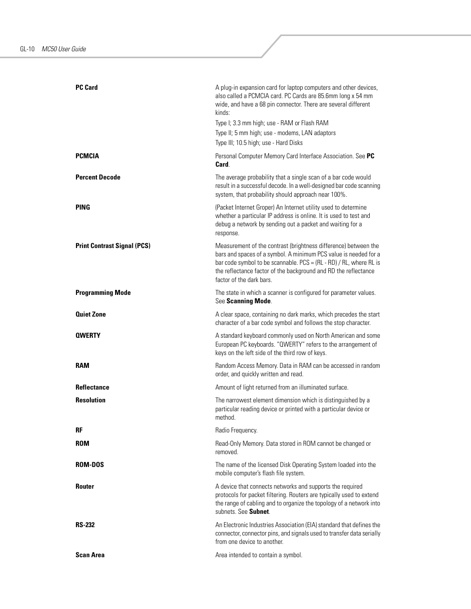 Symbol Technologies MC50 User Manual | Page 90 / 102