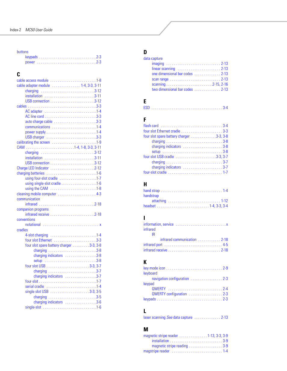 Symbol Technologies MC50 User Manual | Page 96 / 102