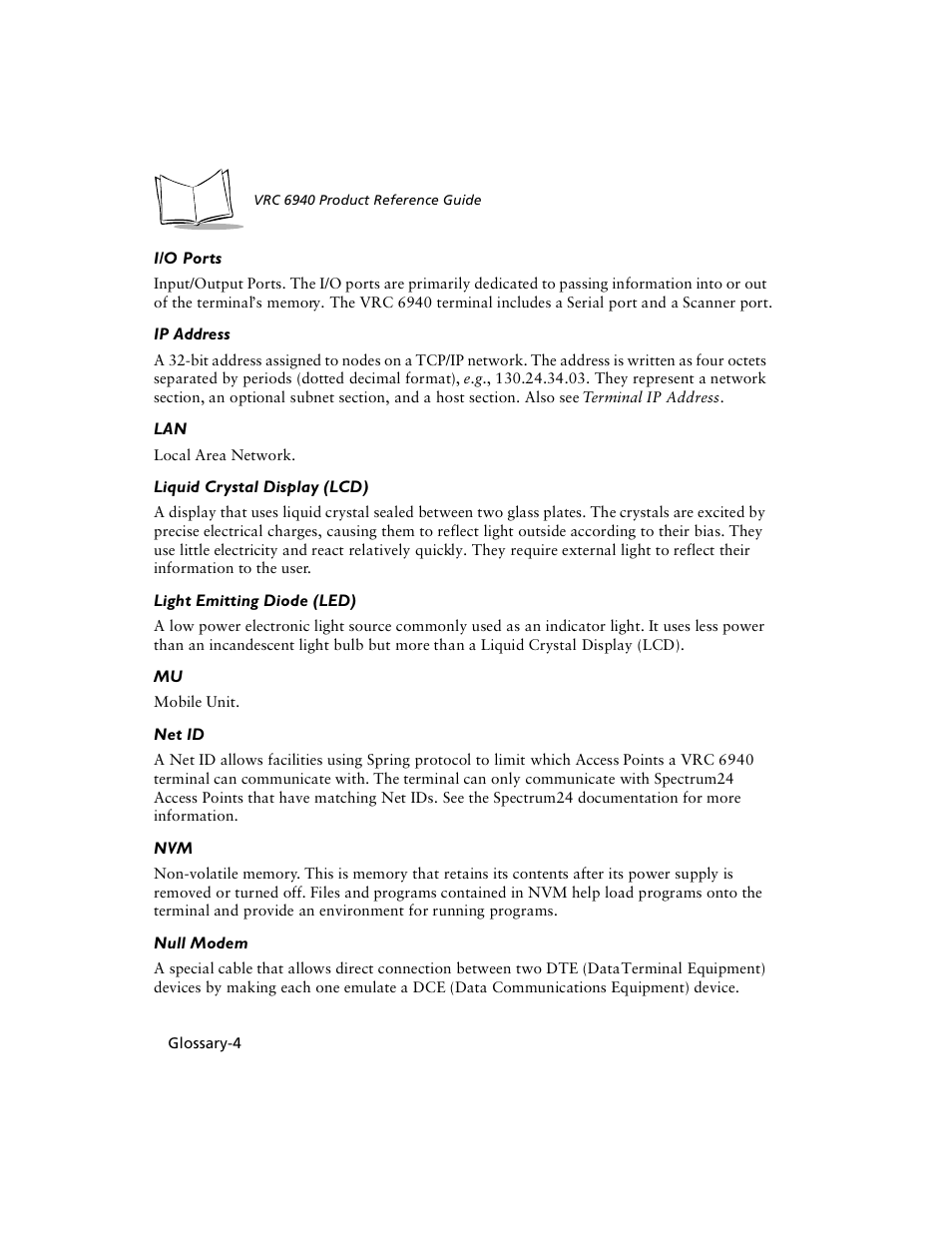 Symbol Technologies VRC 6940 User Manual | Page 107 / 116