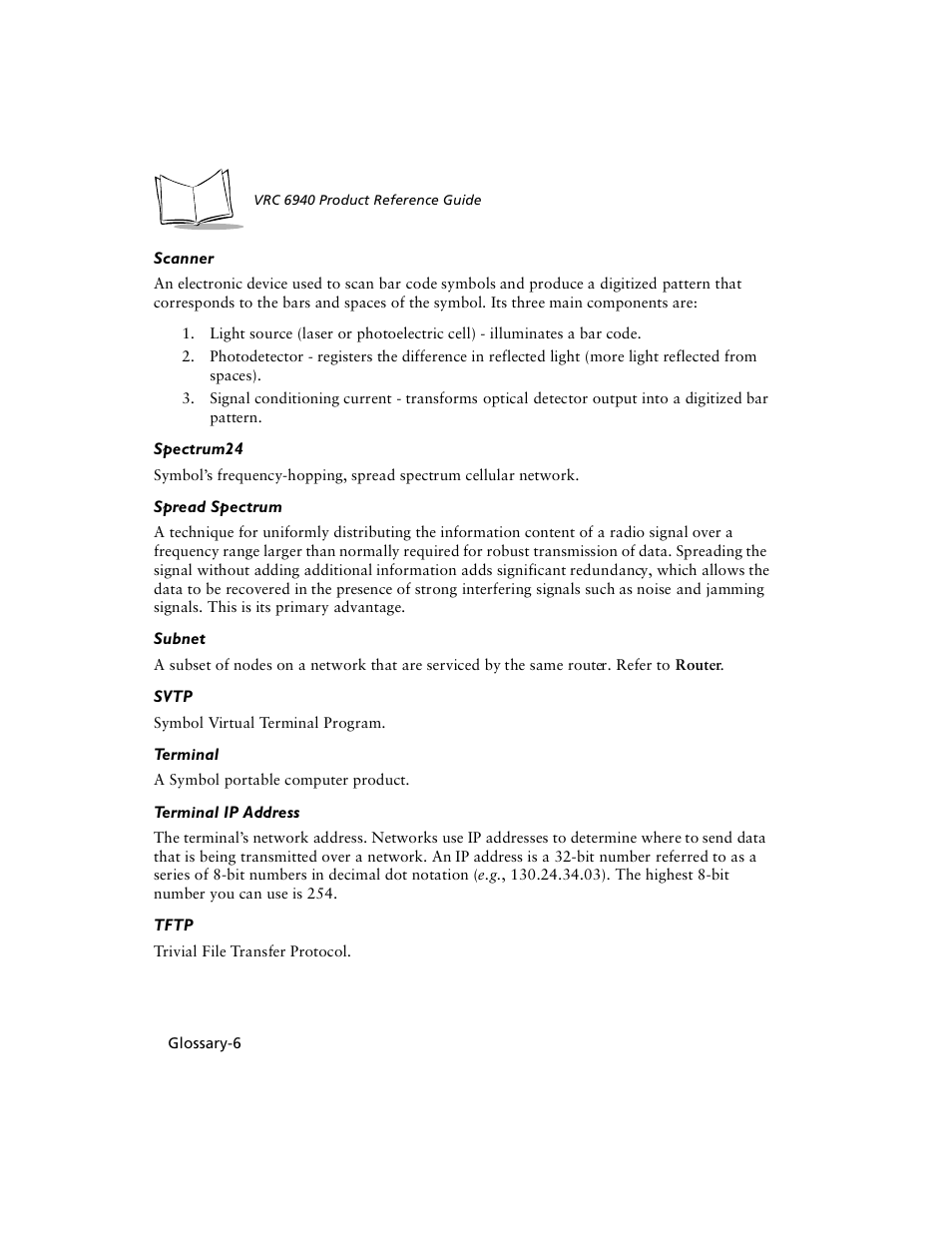 Symbol Technologies VRC 6940 User Manual | Page 109 / 116