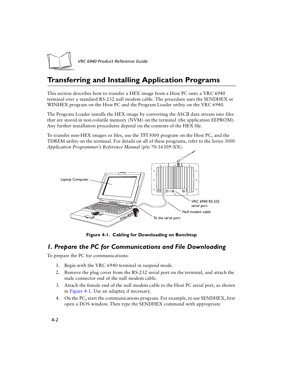 Transferring and installing application programs, Transferring and installing application, Programs | Transferring and installing, Application programs | Symbol Technologies VRC 6940 User Manual | Page 31 / 116