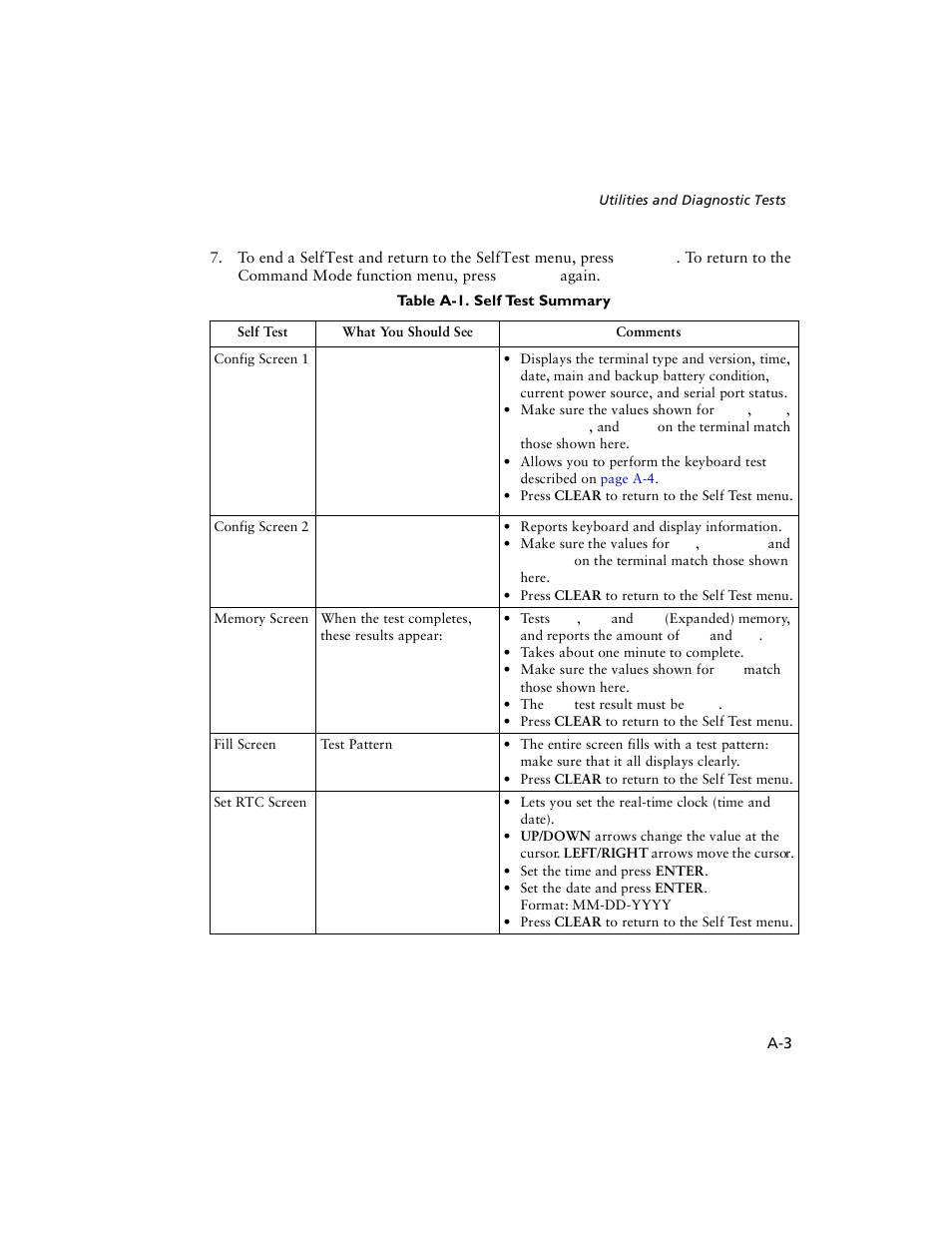 Table a-1 | Symbol Technologies VRC 6940 User Manual | Page 62 / 116
