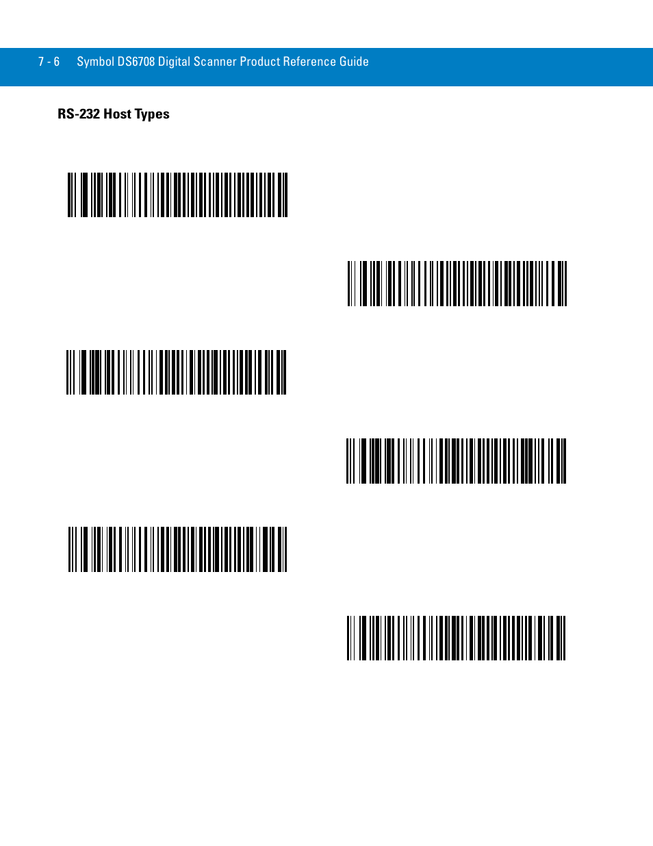 Rs-232 host types, Rs-232 host types -6 | Symbol Technologies 72E-86039-04 User Manual | Page 100 / 434
