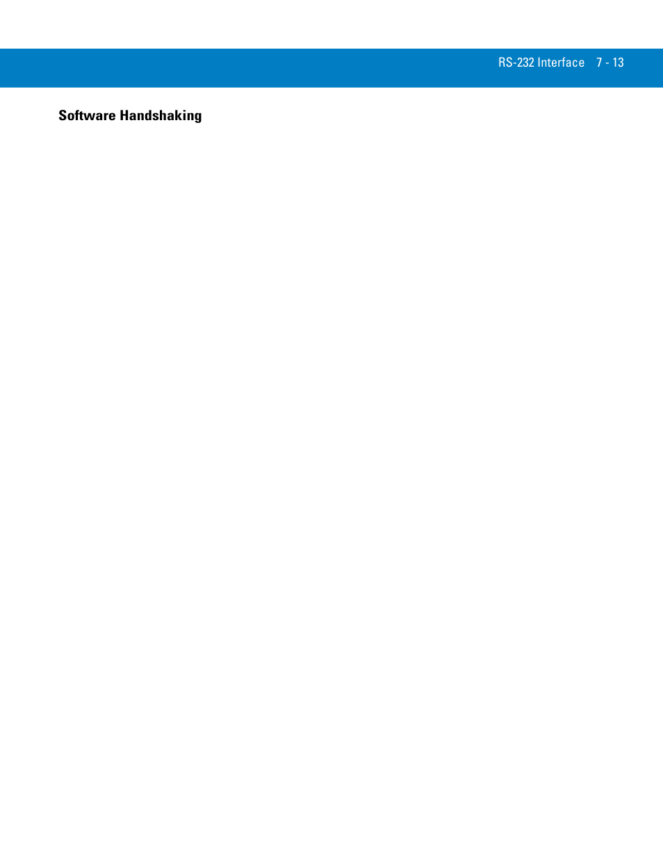 Software handshaking, Software handshaking -13 | Symbol Technologies 72E-86039-04 User Manual | Page 107 / 434