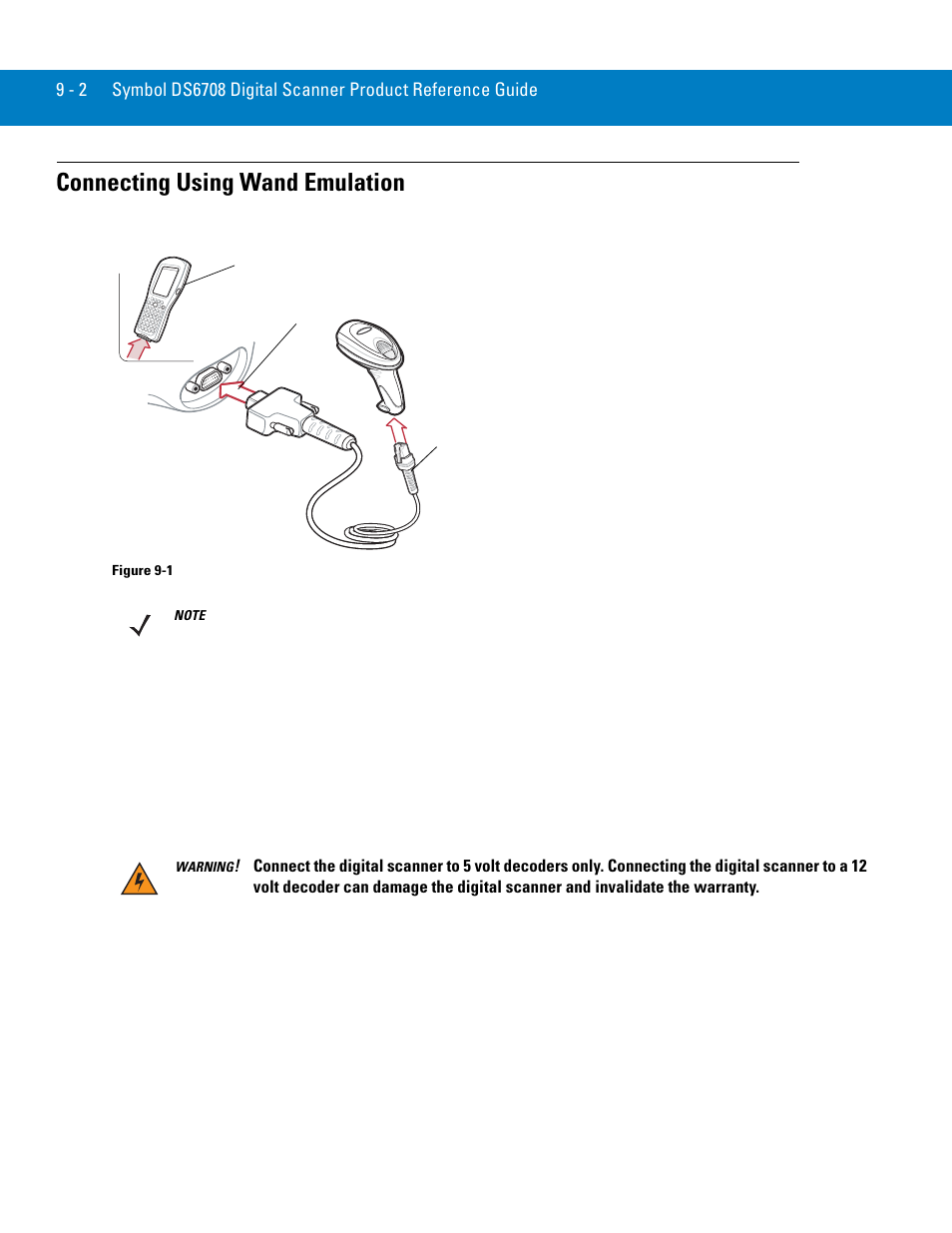 Connecting using wand emulation, Connecting using wand emulation -2 | Symbol Technologies 72E-86039-04 User Manual | Page 120 / 434