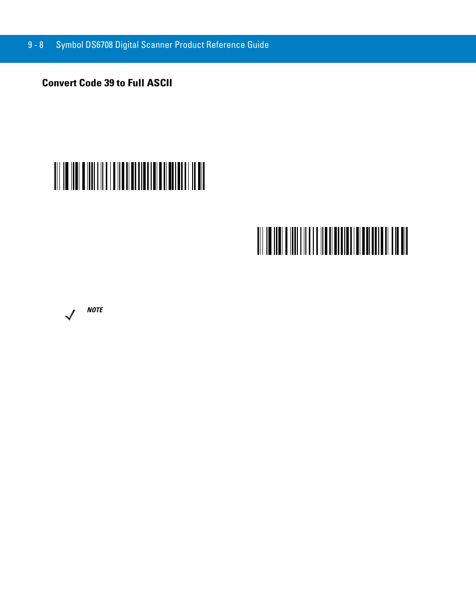 Convert code 39 to full ascii, Convert code 39 to full ascii -8 | Symbol Technologies 72E-86039-04 User Manual | Page 126 / 434
