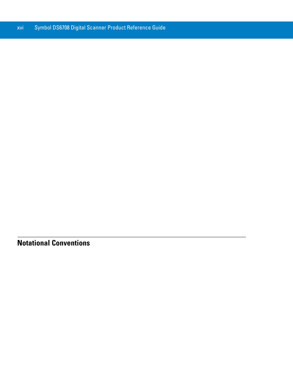 Notational conventions | Symbol Technologies 72E-86039-04 User Manual | Page 18 / 434