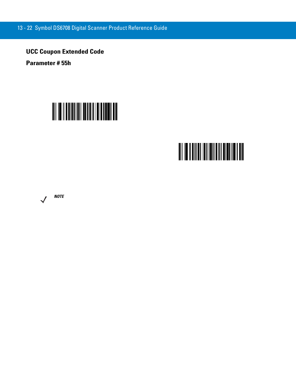 Ucc coupon extended code, Ucc coupon extended code -22, Ucc coupon extended code parameter # 55h | Symbol Technologies 72E-86039-04 User Manual | Page 184 / 434