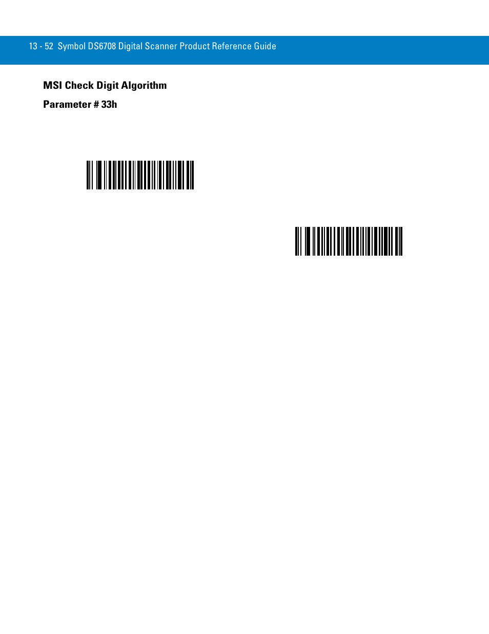 Msi check digit algorithm, Msi check digit algorithm -52 | Symbol Technologies 72E-86039-04 User Manual | Page 214 / 434