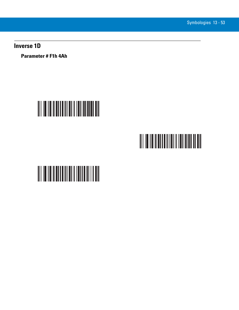 Inverse 1d, Inverse 1d -53, Parameter # f1h 4ah | Symbol Technologies 72E-86039-04 User Manual | Page 215 / 434