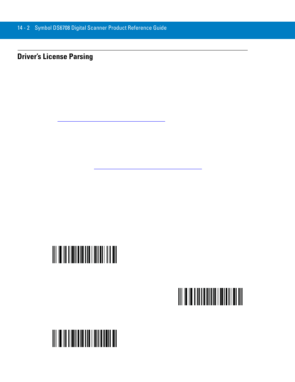 Driver’s license parsing, Driver’s license parsing -2 | Symbol Technologies 72E-86039-04 User Manual | Page 238 / 434