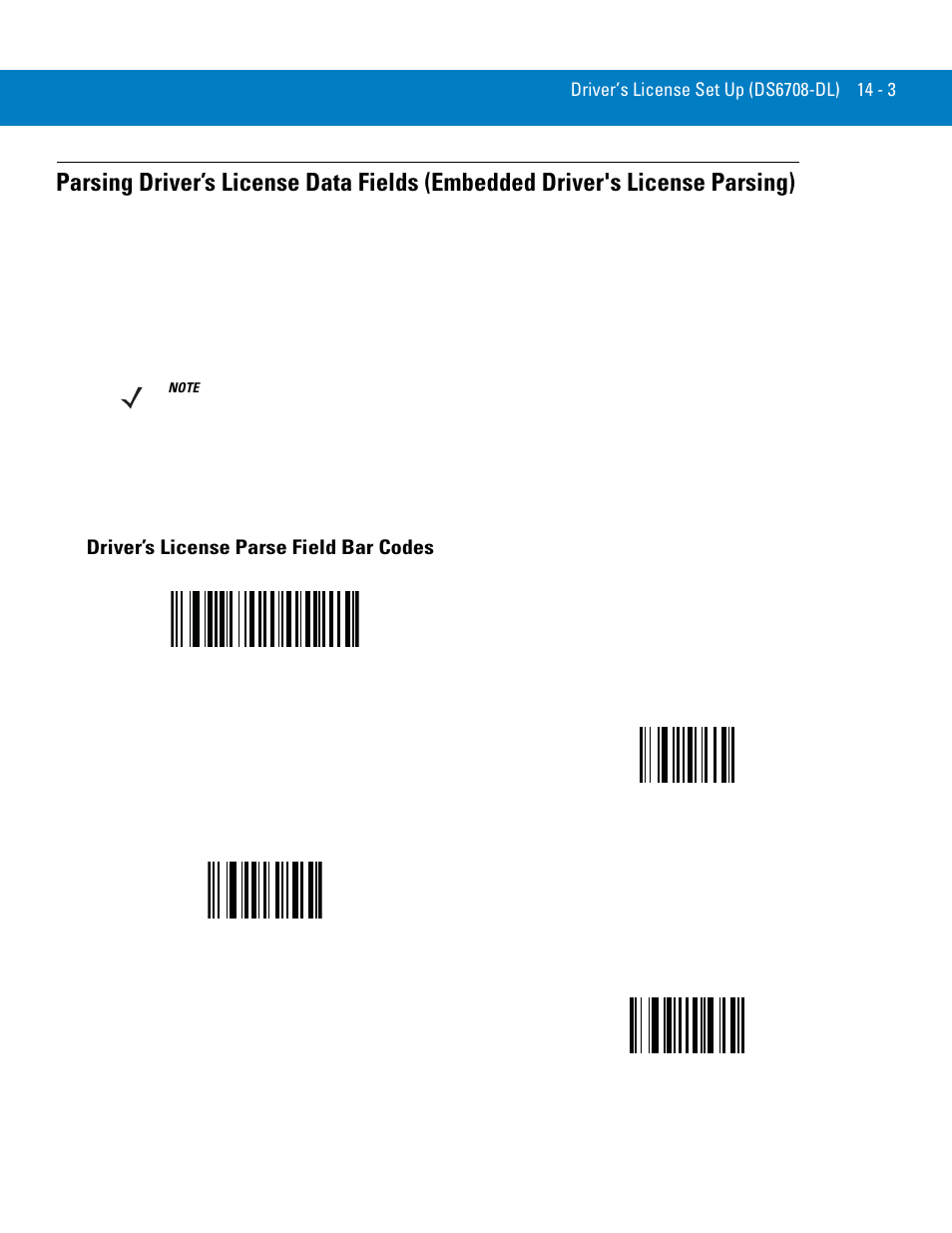Driver’s license parse field bar codes, Driver’s license parse field bar codes -3 | Symbol Technologies 72E-86039-04 User Manual | Page 239 / 434