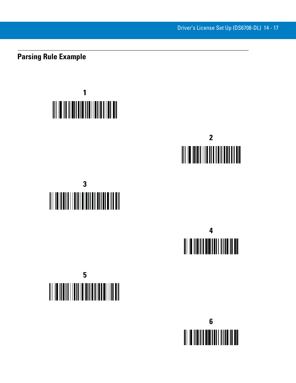 Parsing rule example, Parsing rule example -17 | Symbol Technologies 72E-86039-04 User Manual | Page 253 / 434