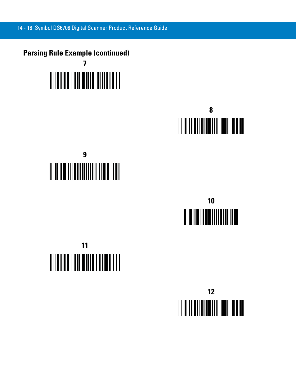 Parsing rule example (continued) 7 | Symbol Technologies 72E-86039-04 User Manual | Page 254 / 434