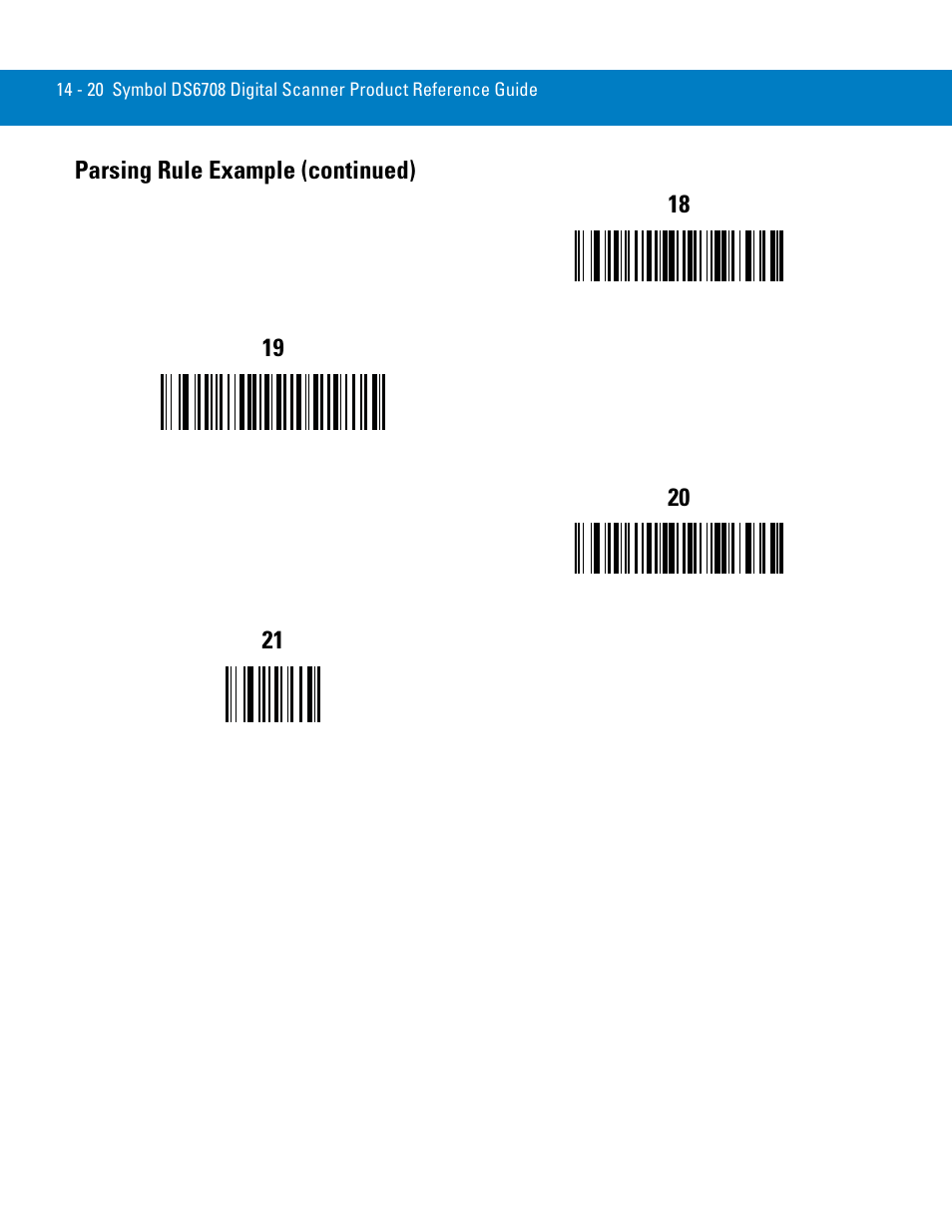 Parsing rule example (continued) 18 | Symbol Technologies 72E-86039-04 User Manual | Page 256 / 434