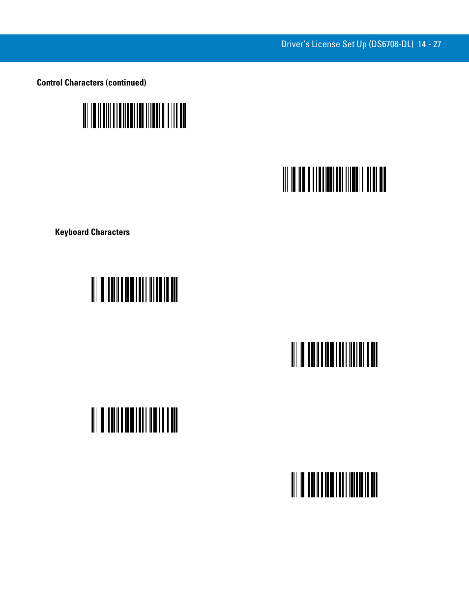 Keyboard characters | Symbol Technologies 72E-86039-04 User Manual | Page 263 / 434