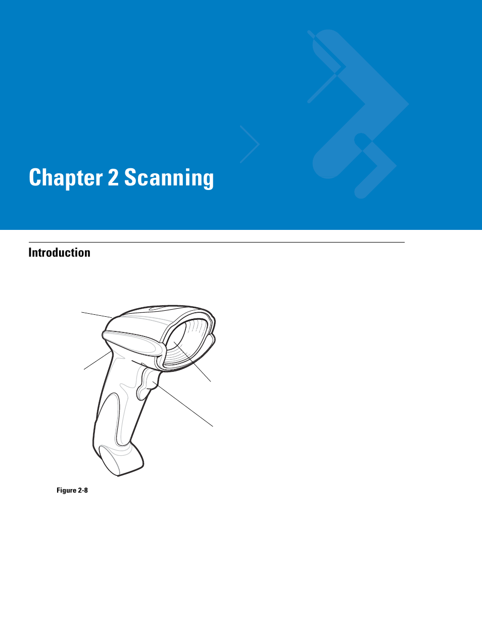 Scanning, Introduction, Chapter 2: scanning | Introduction -1, Chapter 2, scanning, Chapter 2 scanning | Symbol Technologies 72E-86039-04 User Manual | Page 27 / 434