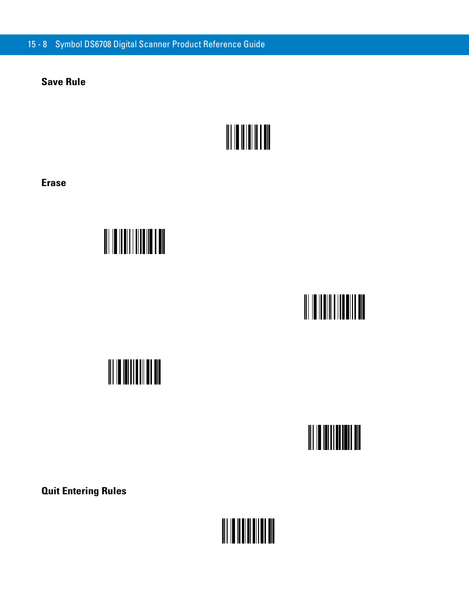 Save rule, Erase, Quit entering rules | Save rule -8 erase -8 quit entering rules -8, If yo | Symbol Technologies 72E-86039-04 User Manual | Page 284 / 434