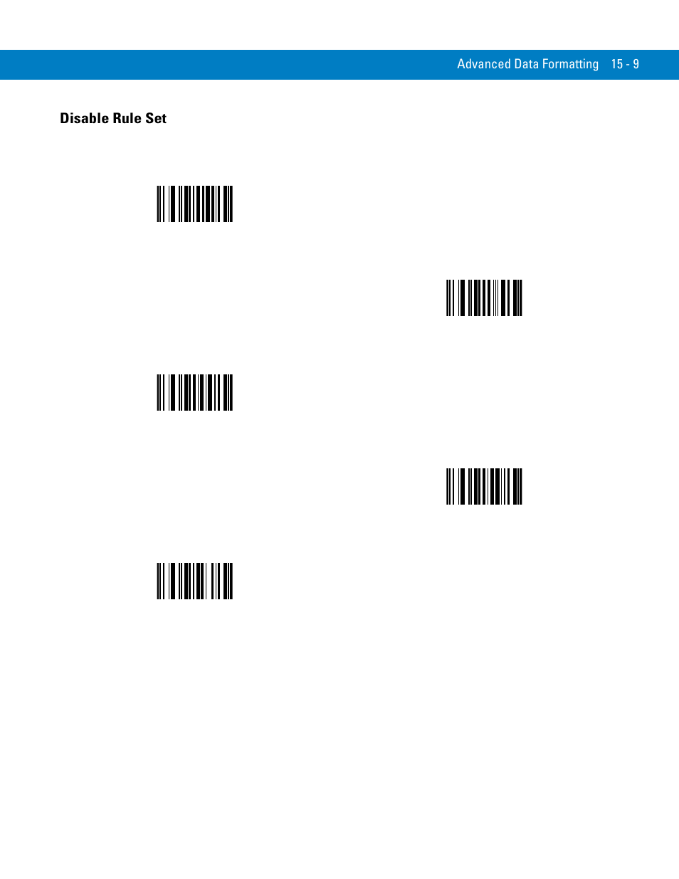 Disable rule set, Disable rule set -9 | Symbol Technologies 72E-86039-04 User Manual | Page 285 / 434