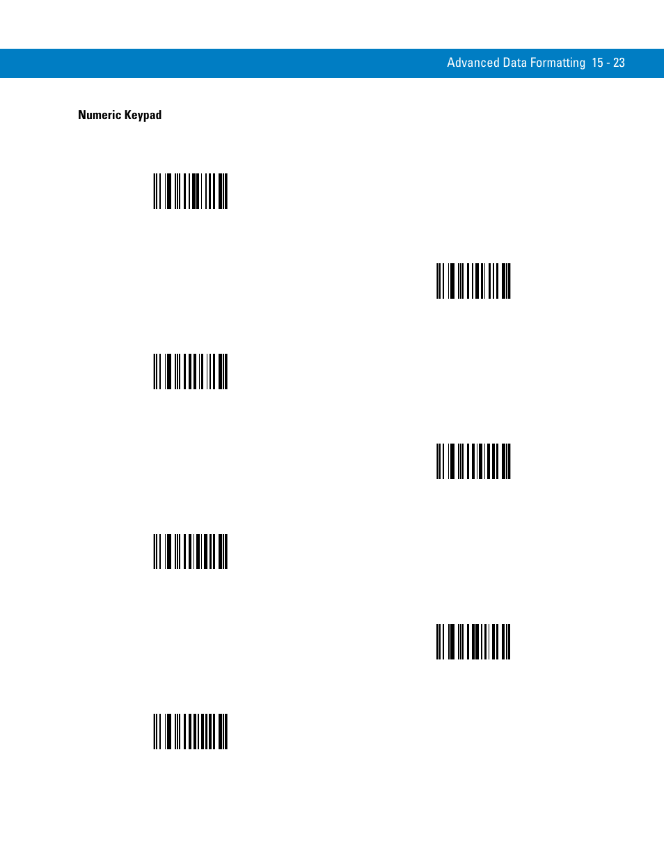 Numeric keypad | Symbol Technologies 72E-86039-04 User Manual | Page 299 / 434