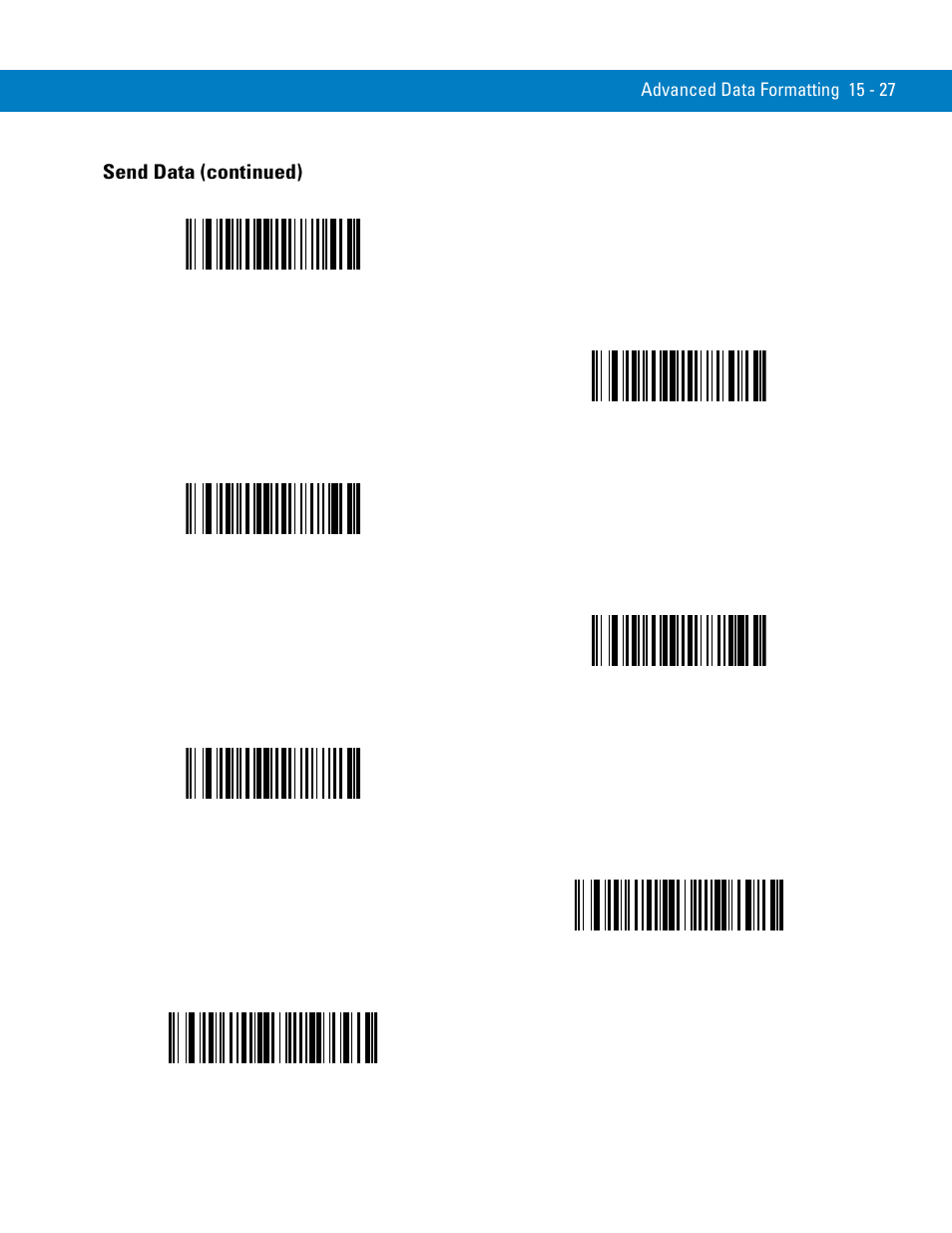Send data (continued) | Symbol Technologies 72E-86039-04 User Manual | Page 303 / 434