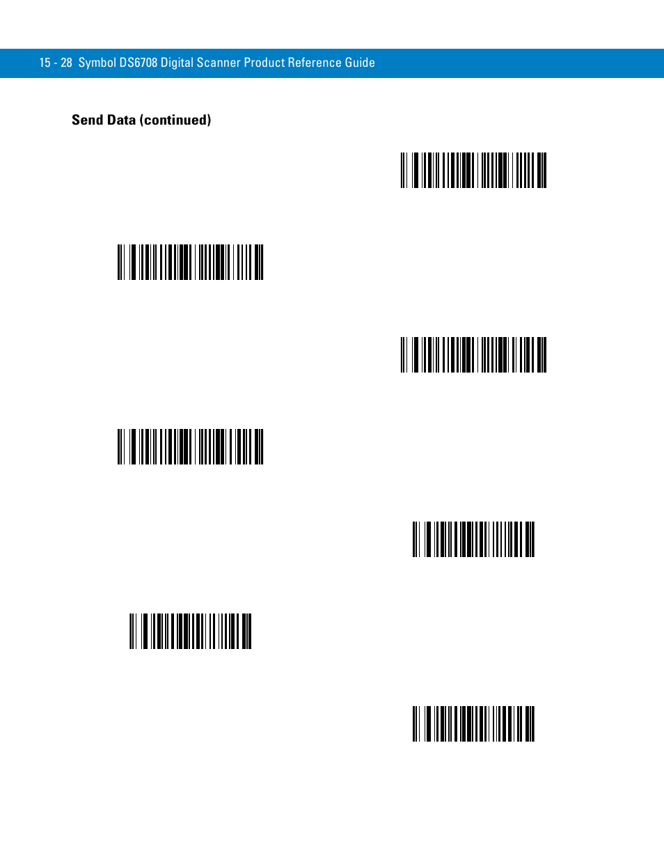 Send data (continued) | Symbol Technologies 72E-86039-04 User Manual | Page 304 / 434