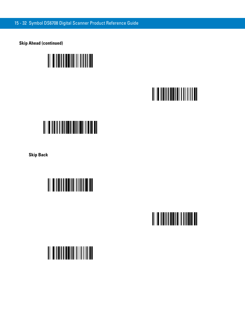 Skip back | Symbol Technologies 72E-86039-04 User Manual | Page 308 / 434
