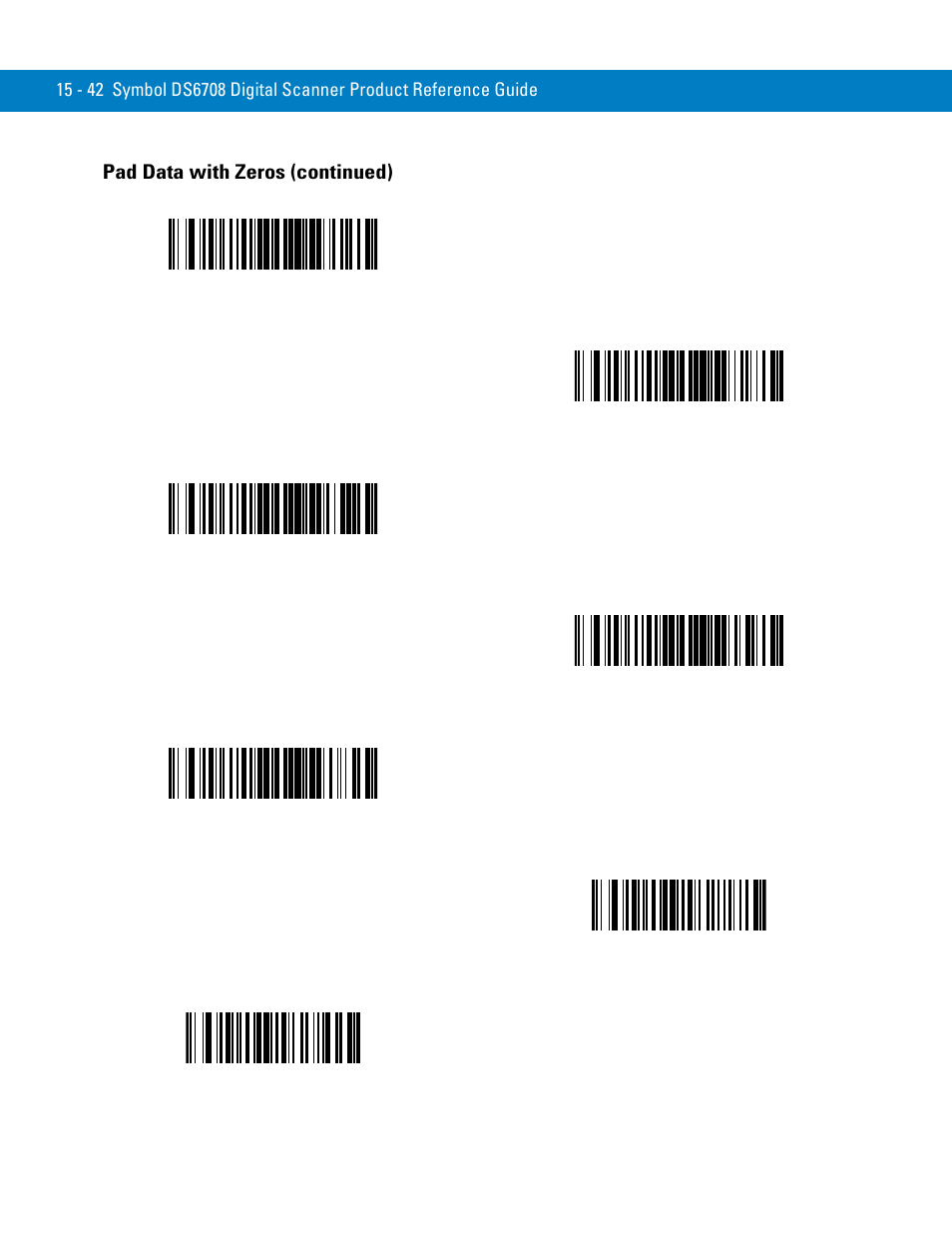 Pad data with zeros (continued) | Symbol Technologies 72E-86039-04 User Manual | Page 318 / 434