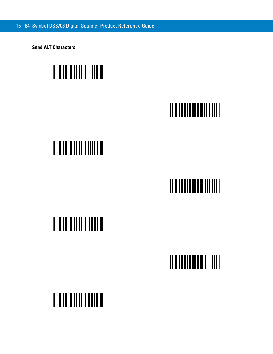 Send alt characters | Symbol Technologies 72E-86039-04 User Manual | Page 340 / 434