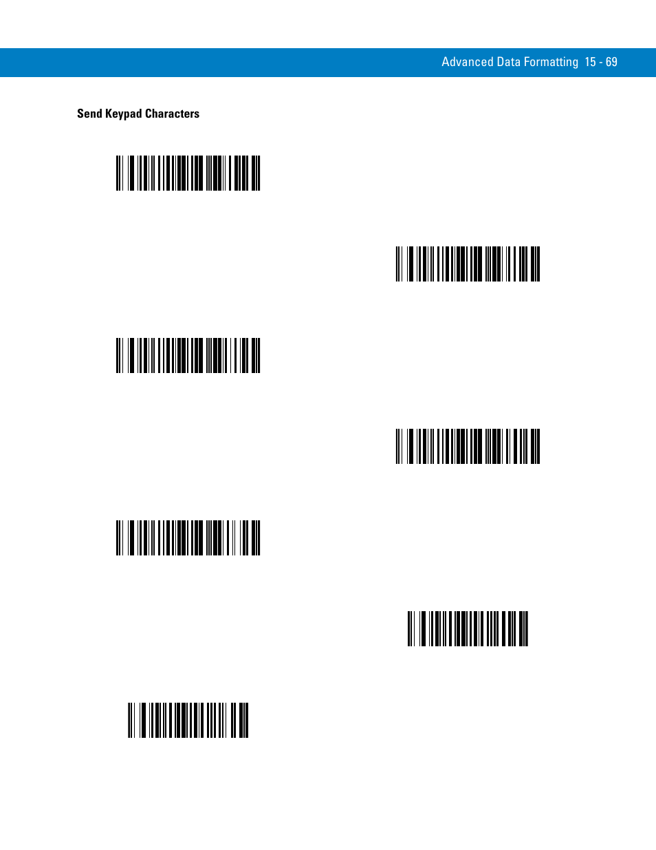 Send keypad characters | Symbol Technologies 72E-86039-04 User Manual | Page 345 / 434