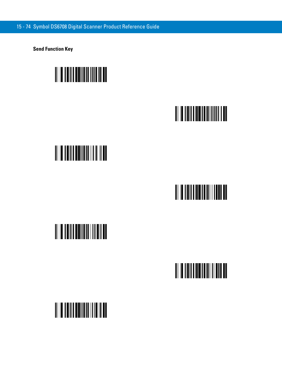 Send function key, Send f1 key | Symbol Technologies 72E-86039-04 User Manual | Page 350 / 434