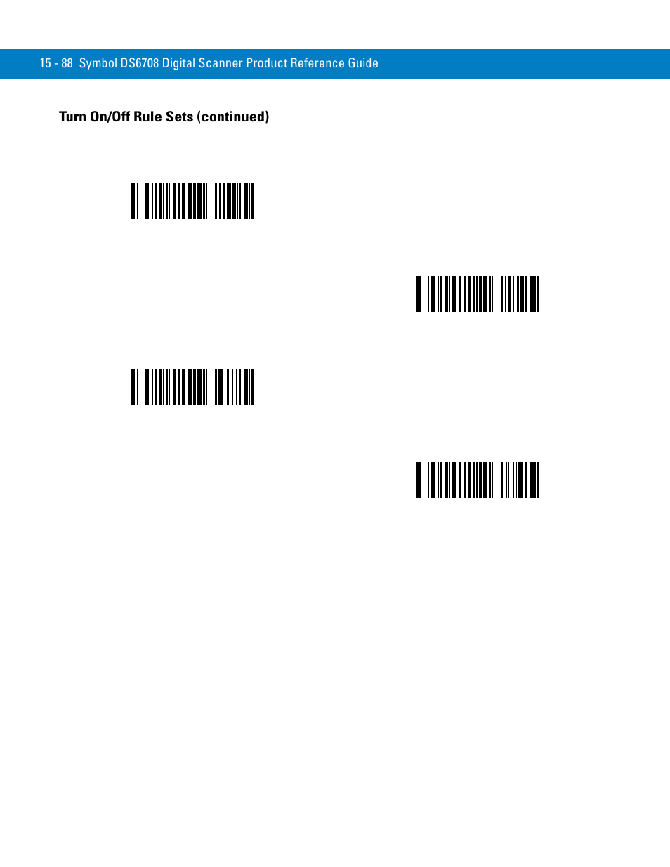 Turn on/off rule sets (continued) | Symbol Technologies 72E-86039-04 User Manual | Page 364 / 434