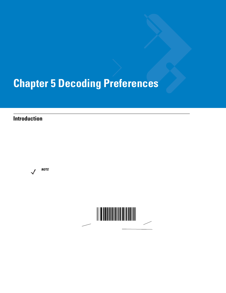 Decoding preferences, Introduction, Chapter 5: decoding preferences | Introduction -1, Chapter 5, decoding preferences, Chapter 5 decoding preferences | Symbol Technologies 72E-86039-04 User Manual | Page 61 / 434