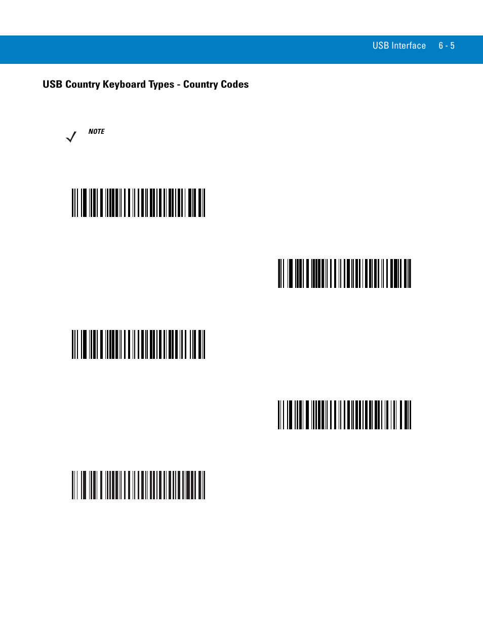 Usb country keyboard types - country codes, Usb country keyboard types - country codes -5 | Symbol Technologies 72E-86039-04 User Manual | Page 71 / 434