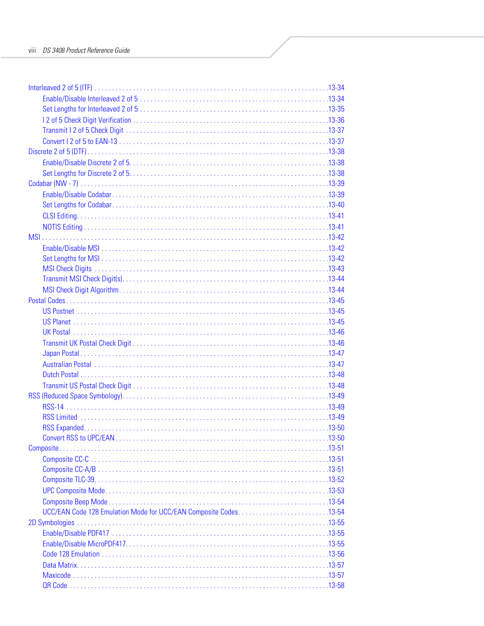 Symbol Technologies DS 3408 User Manual | Page 10 / 396