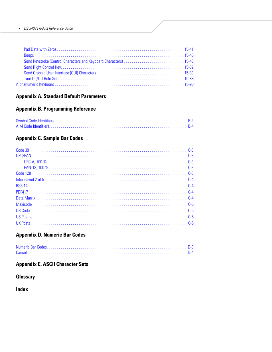 Symbol Technologies DS 3408 User Manual | Page 12 / 396