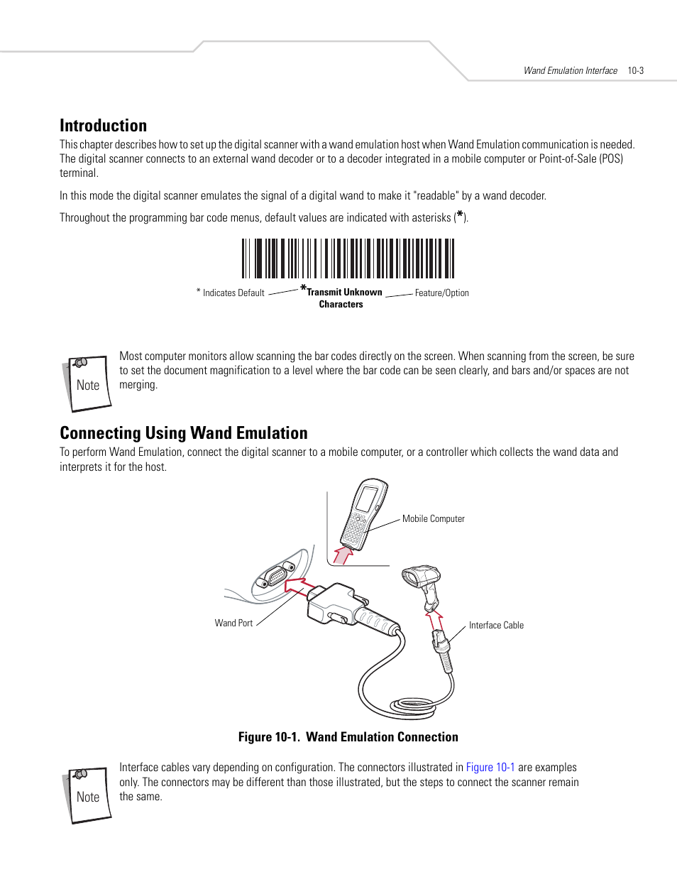 Introduction, Connecting using wand emulation, Introduction -3 connecting using wand emulation -3 | Symbol Technologies DS 3408 User Manual | Page 135 / 396