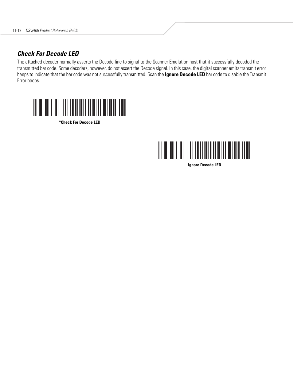 Check for decode led, Check for decode led -12 | Symbol Technologies DS 3408 User Manual | Page 154 / 396