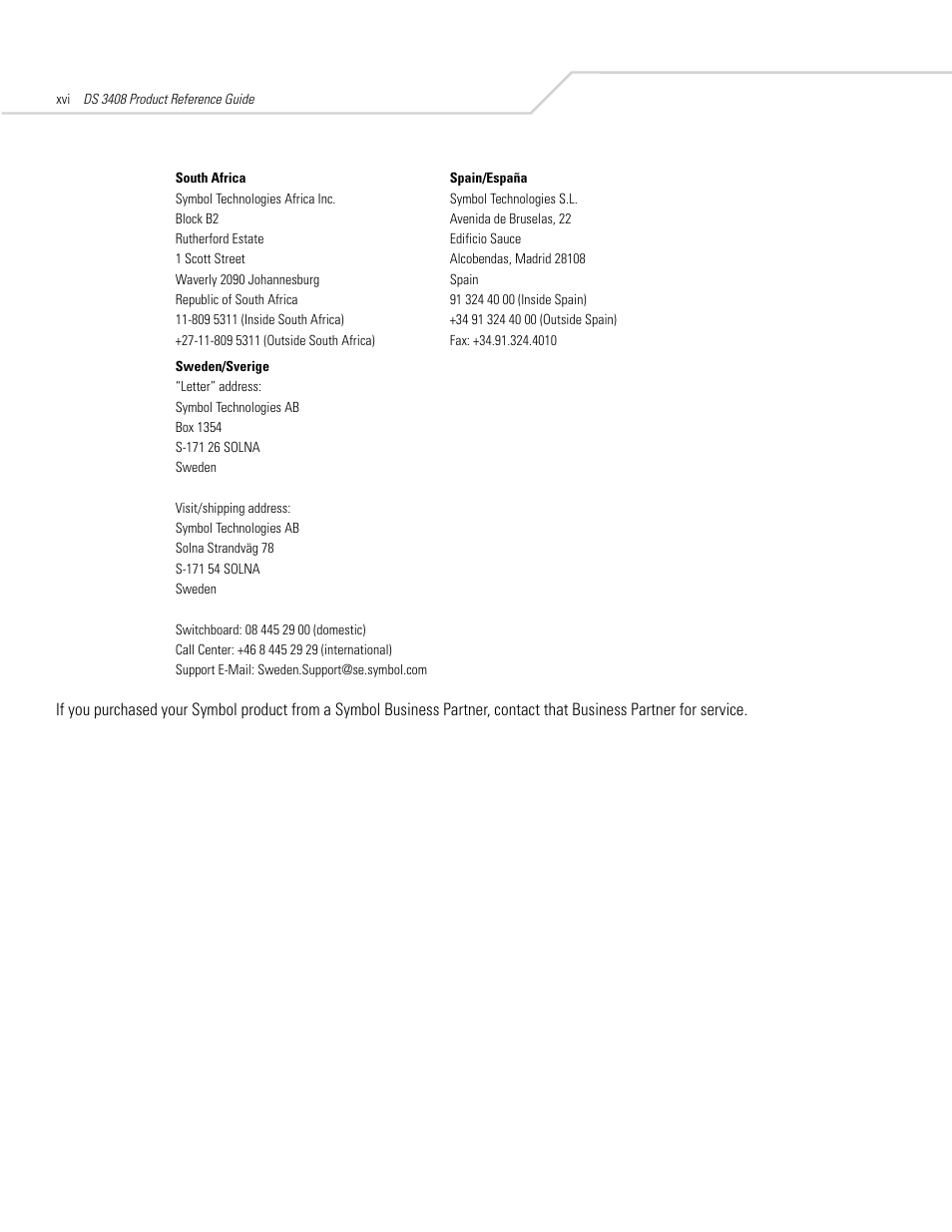 Symbol Technologies DS 3408 User Manual | Page 18 / 396