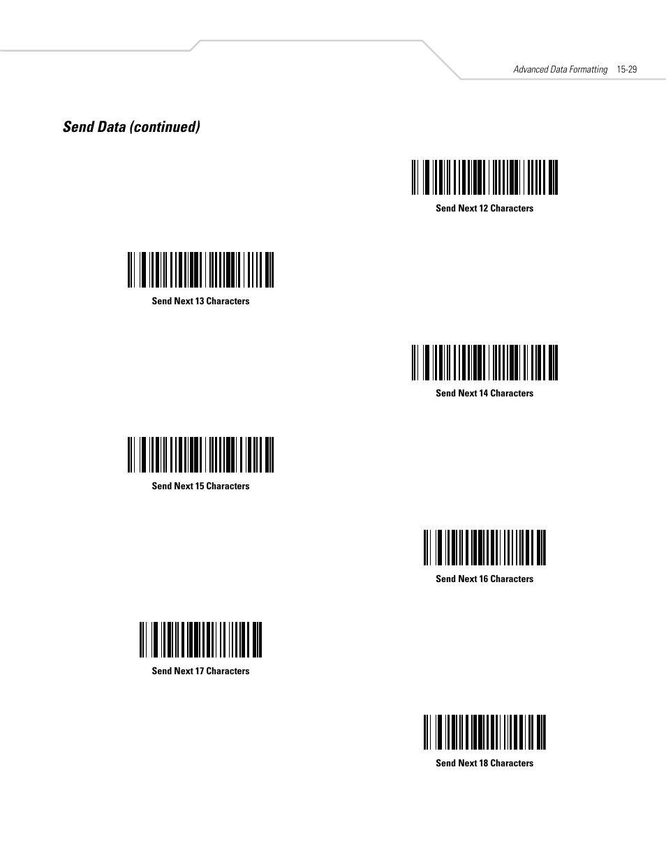 Send data (continued) | Symbol Technologies DS 3408 User Manual | Page 261 / 396