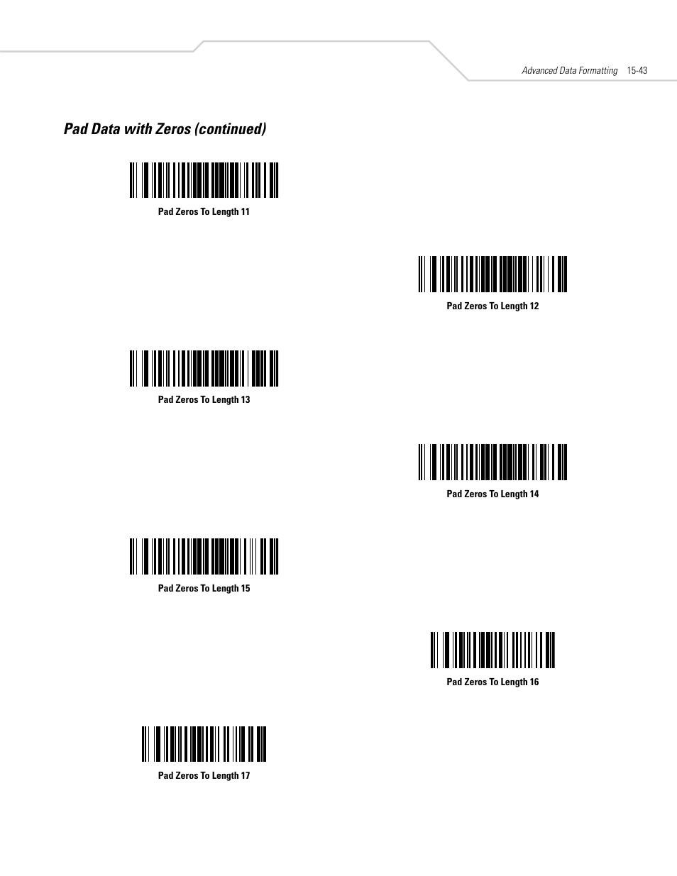 Pad data with zeros (continued) | Symbol Technologies DS 3408 User Manual | Page 275 / 396