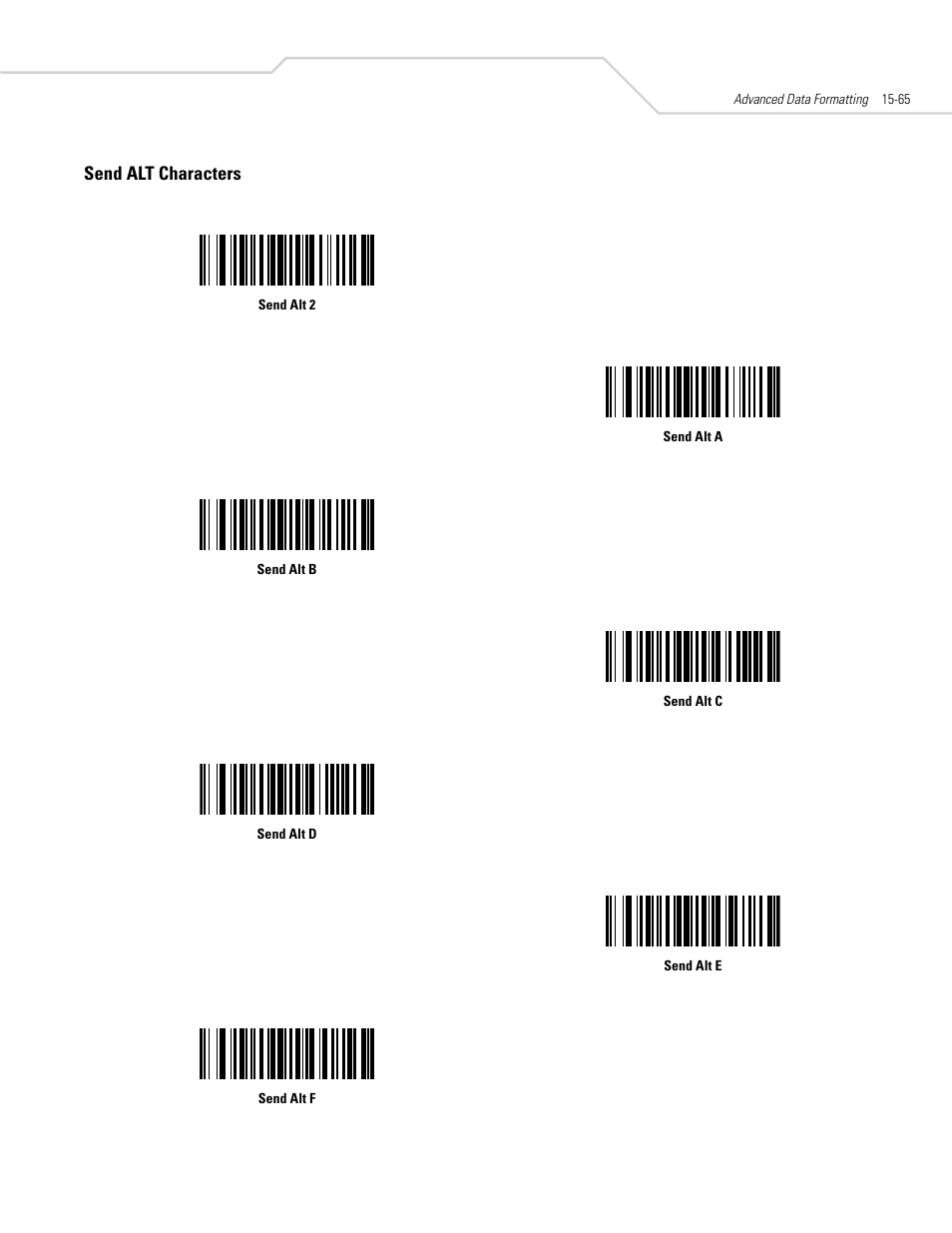 Send alt characters | Symbol Technologies DS 3408 User Manual | Page 297 / 396