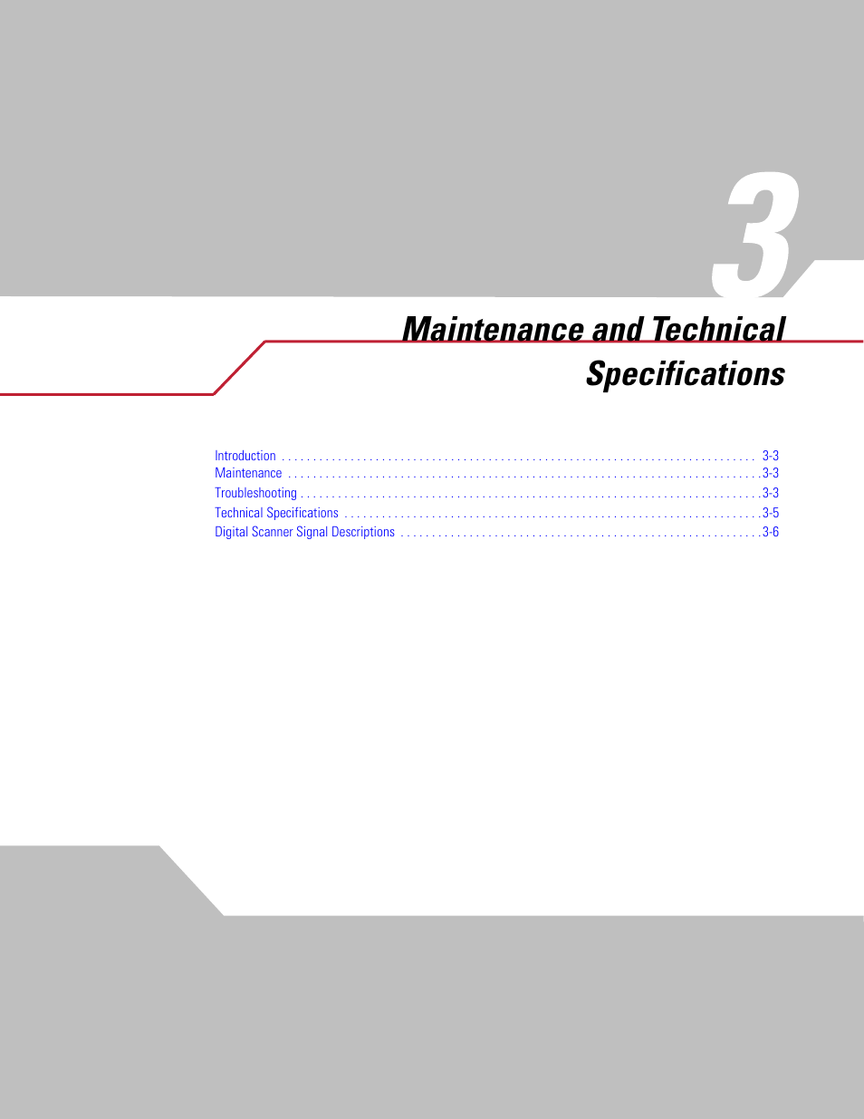Maintenance and technical specifications, Chapter 3. maintenance and, Prov | Symbol Technologies DS 3408 User Manual | Page 37 / 396