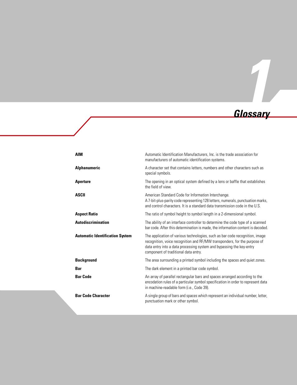 Glossary | Symbol Technologies DS 3408 User Manual | Page 377 / 396