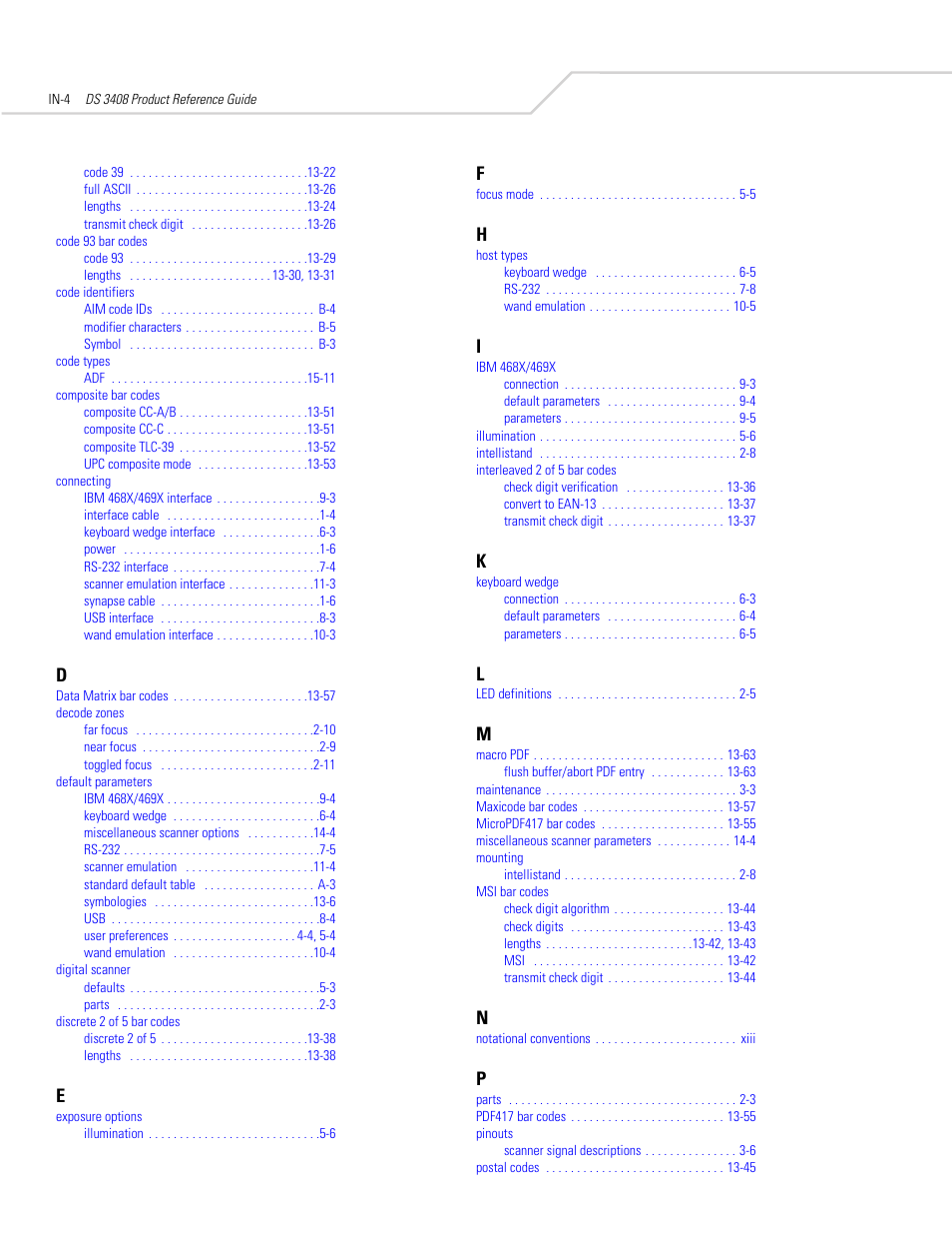 Symbol Technologies DS 3408 User Manual | Page 390 / 396