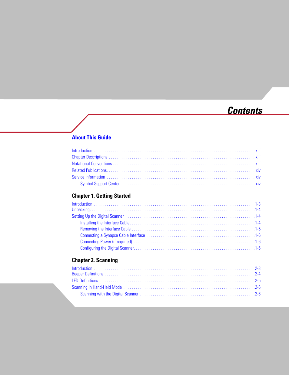 Symbol Technologies DS 3408 User Manual | Page 5 / 396