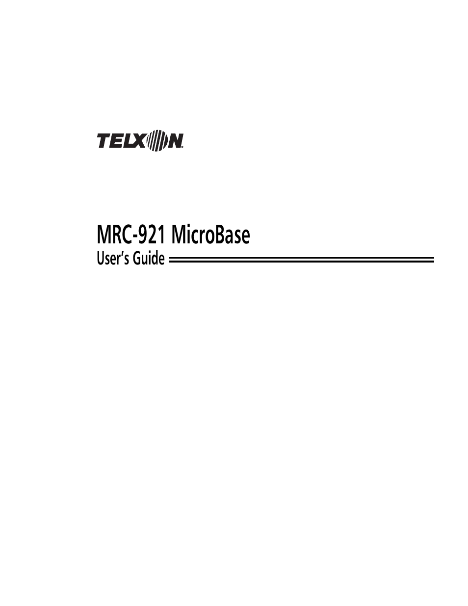 Mrc-921 microbase | Symbol Technologies MicroBase MRC-921 User Manual | Page 4 / 37