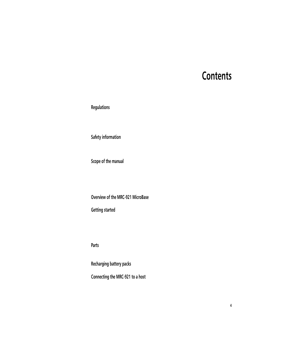 Symbol Technologies MicroBase MRC-921 User Manual | Page 6 / 37